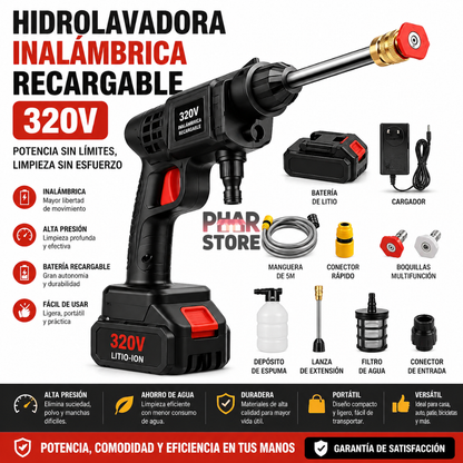 Hidrolavadora Inalámbrica Recargable