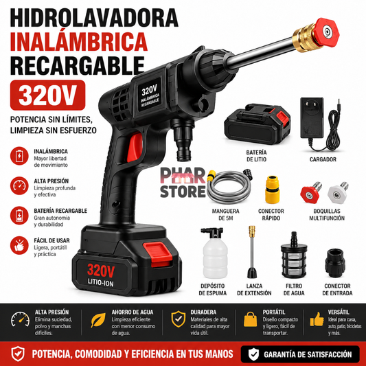 Hidrolavadora Inalámbrica Recargable